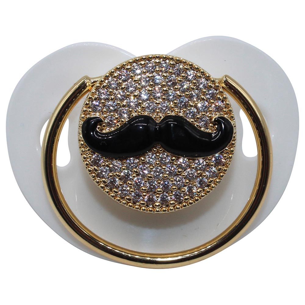 Mini Plum - Mustache Pacifier