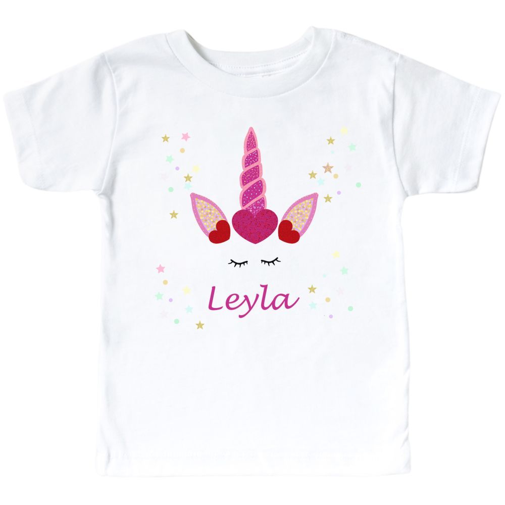 Mini Plum - Personalised Unicorn Kids T-Shirt