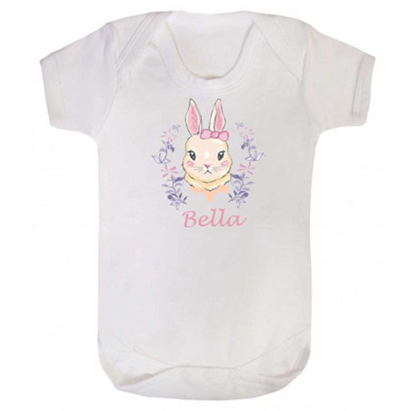 Mini Plum - Personalized Baby Bodysuit Rabbit