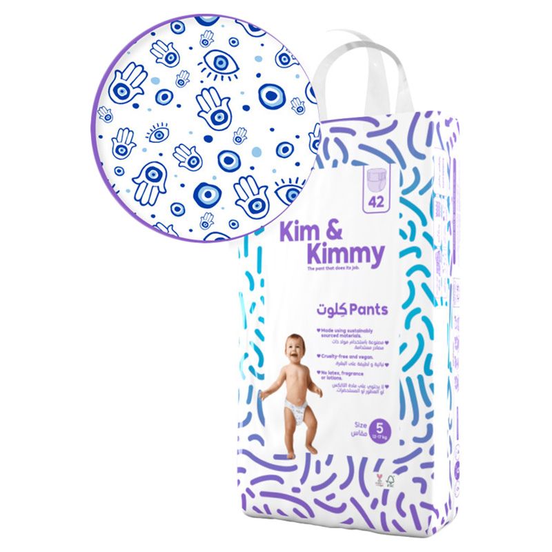 Kim & Kimmy - Diaper Pants Size 5 12-17kg - Good Vibes - 42pc