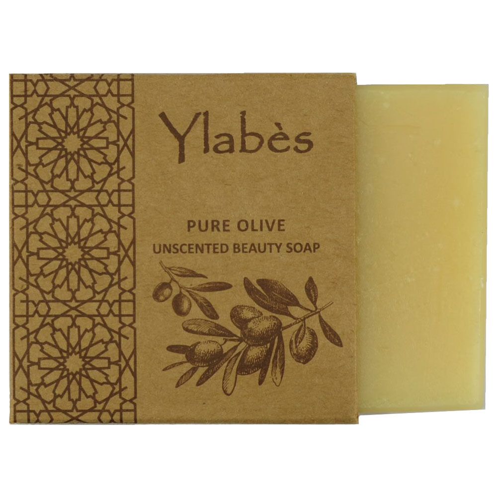 Ylabes - Unscented Pure Olive Natural Organic Handmade Soap - 100g