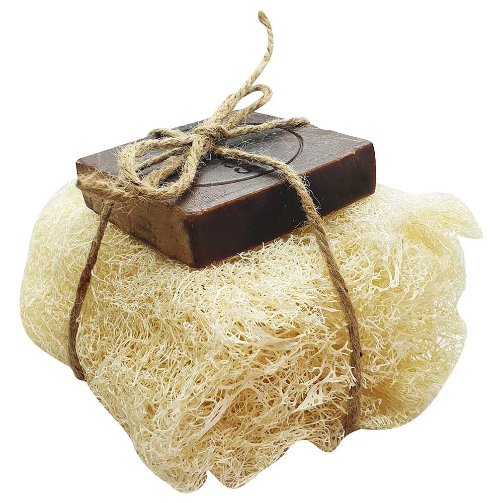 Ylabes - Loofah with Goat Milk & Honey Natural Organic Handmade Soap - 100g