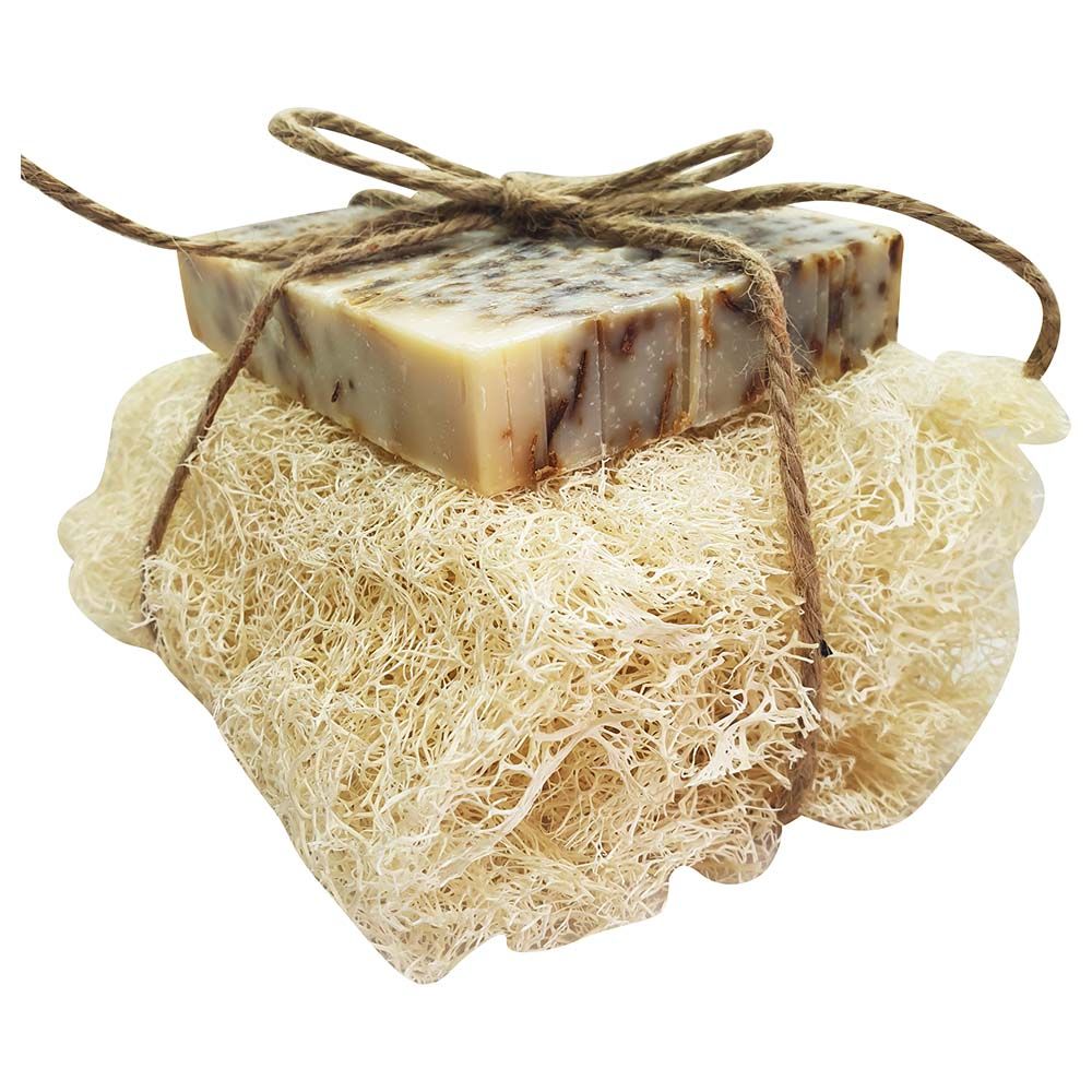 Ylabes - Loofah with Rosemary & Orange Natural Organic Handmade Soap - 145g