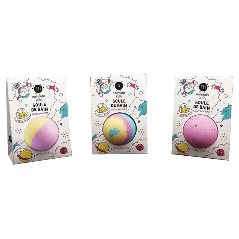 Nailmatic - Kids Supernova Bath Ball, Pink - Yellow - Purple