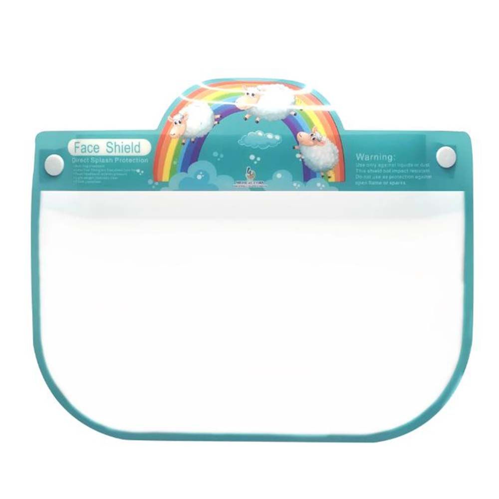 Face Shield Rainbow With Sheep - Green