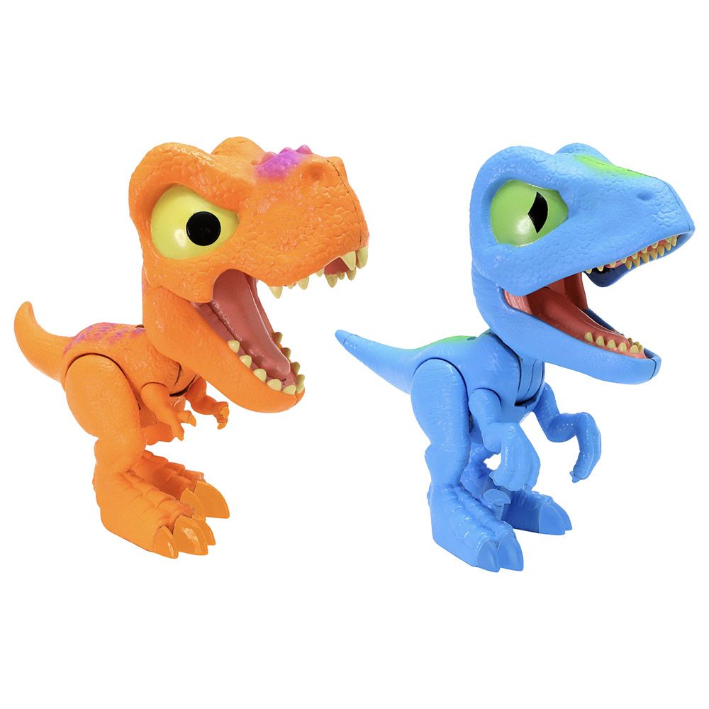 Funville - Twin Chomping Dinos T-Rex & Raptor