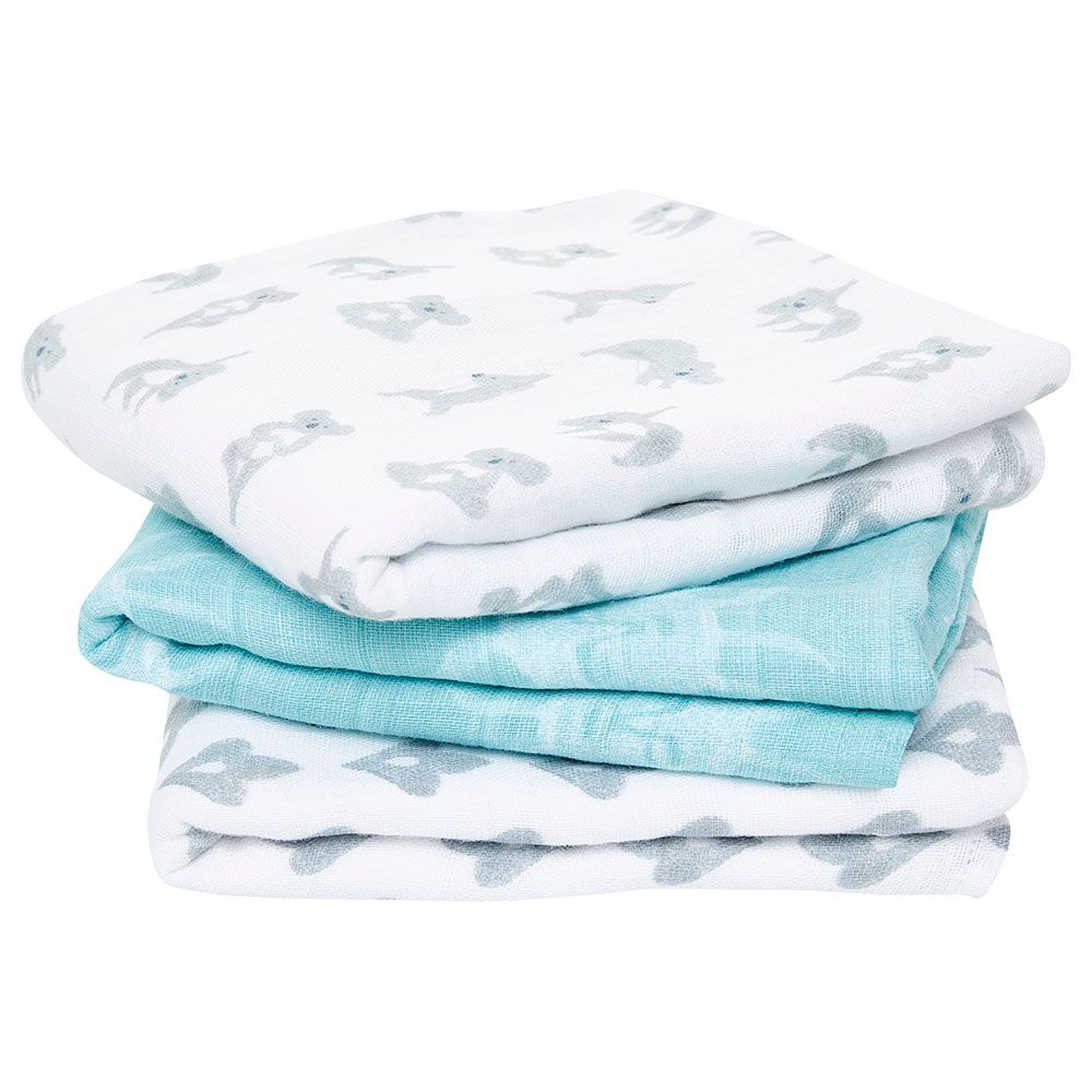 Aden + Anais Organic Muslin Squares (3 Pack) in Above The Clouds