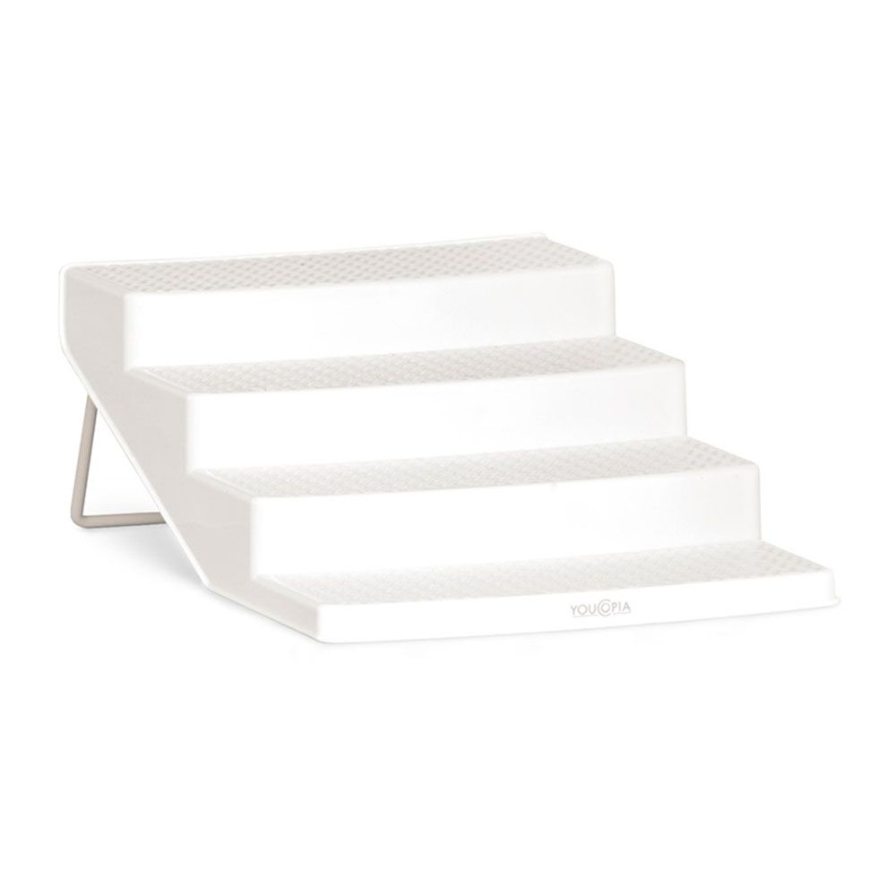 YouCopia 3 Shelf Can ShelfSteps Organizer, White