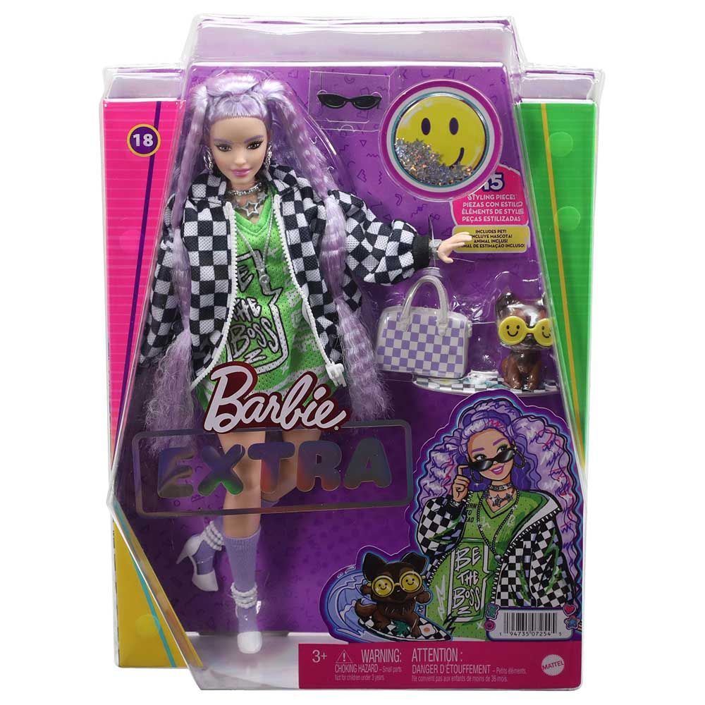 Mattel Barbie Extra Doll w Pet 18 Inch