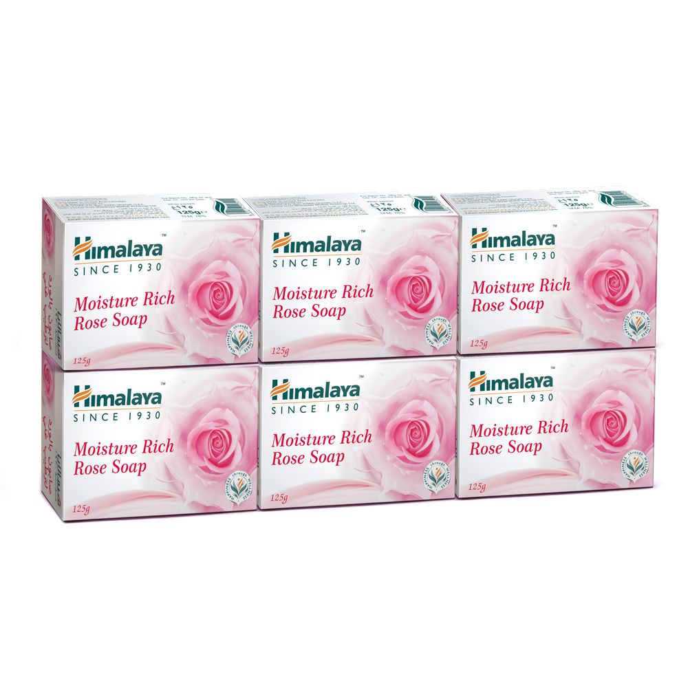 Himalaya - Moisture Rich Rose Soap Pack Of 6 | Buy at Best Price