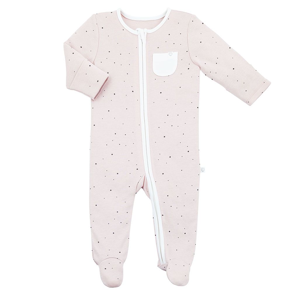 Baby mori zip up sales sleepsuit