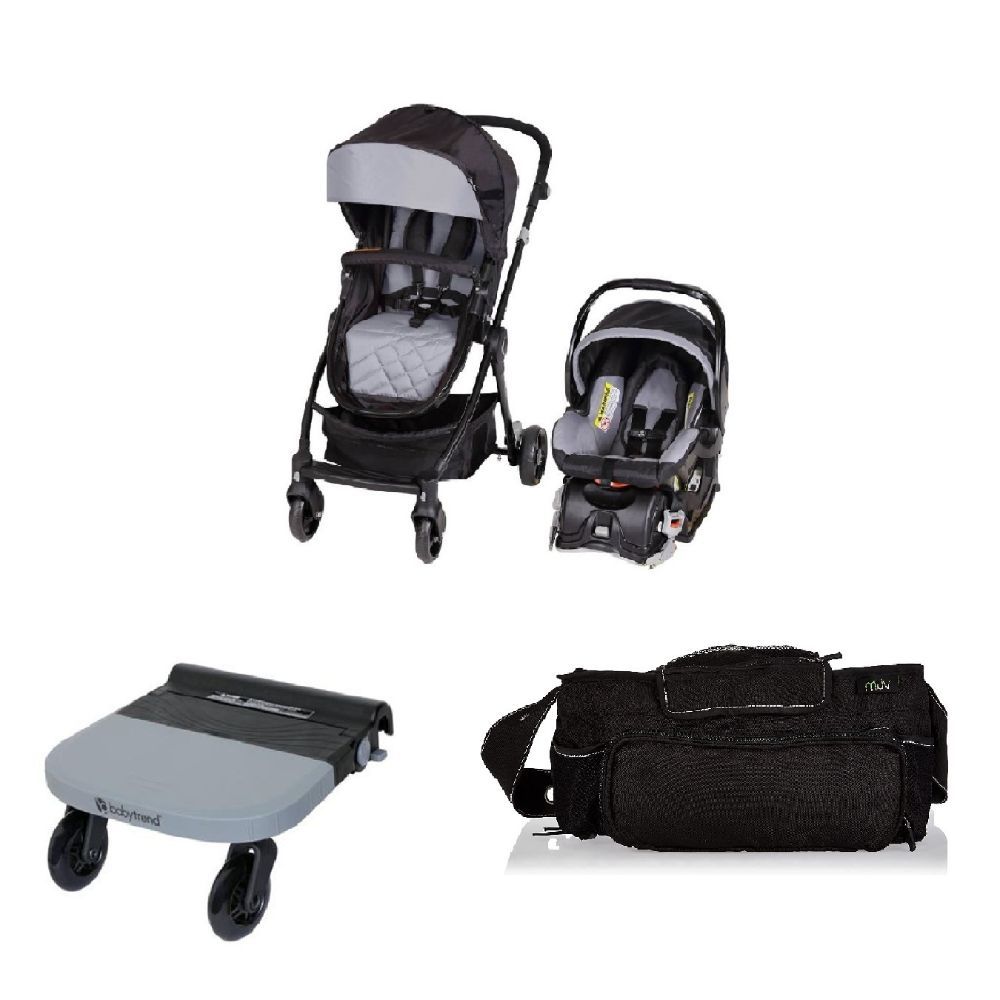 Babytrend City Clicker Travel System w Ride On Stroller Board