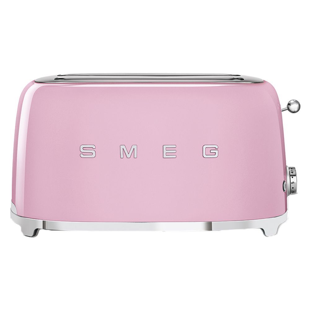 50s Retro-Style 4 Slice Slot Toaster, Cream