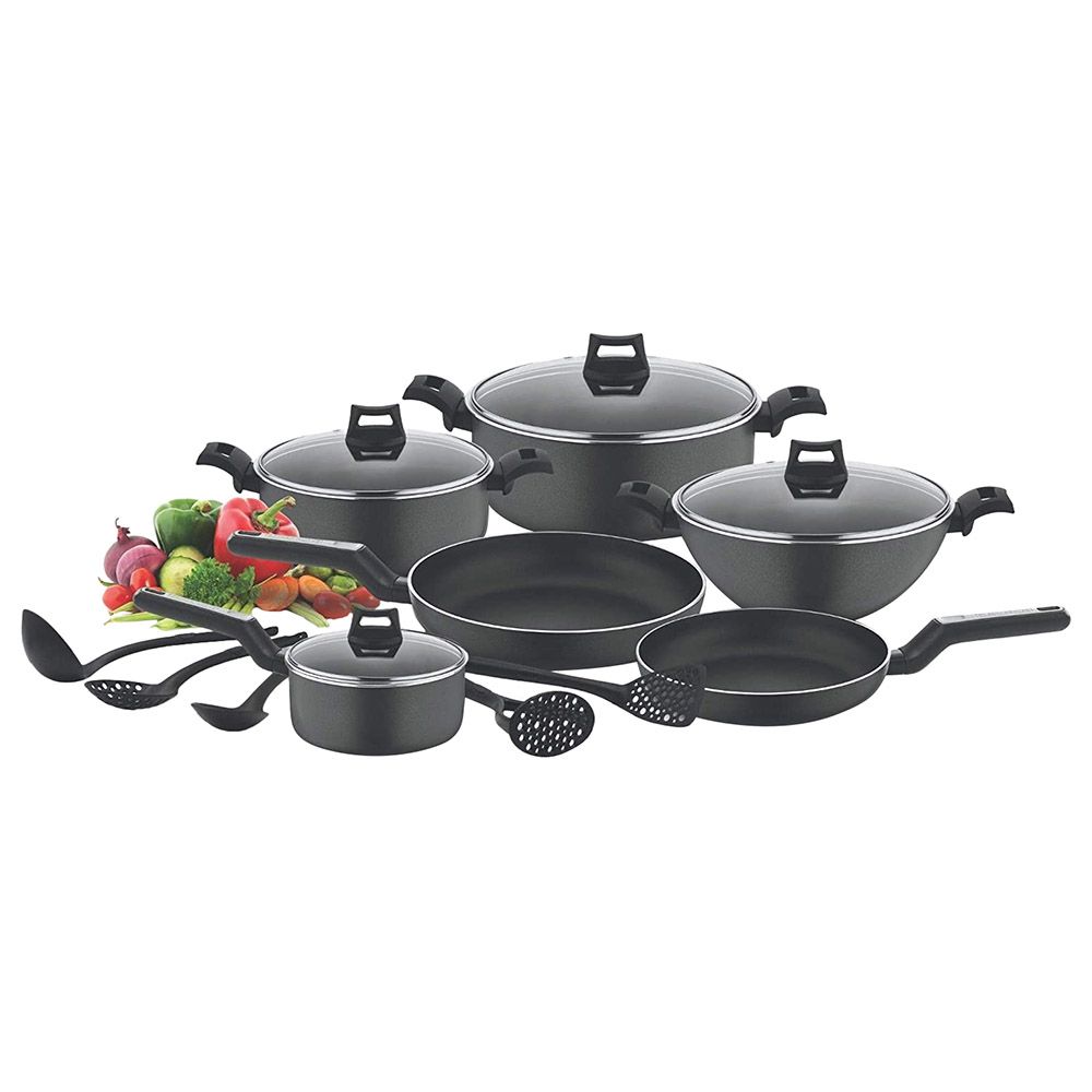 Black Decker 15 Piece Non Stick Cookware Set Buy at Best Price