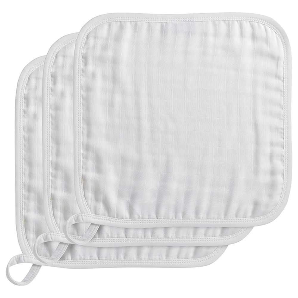 Plain white burp store cloths