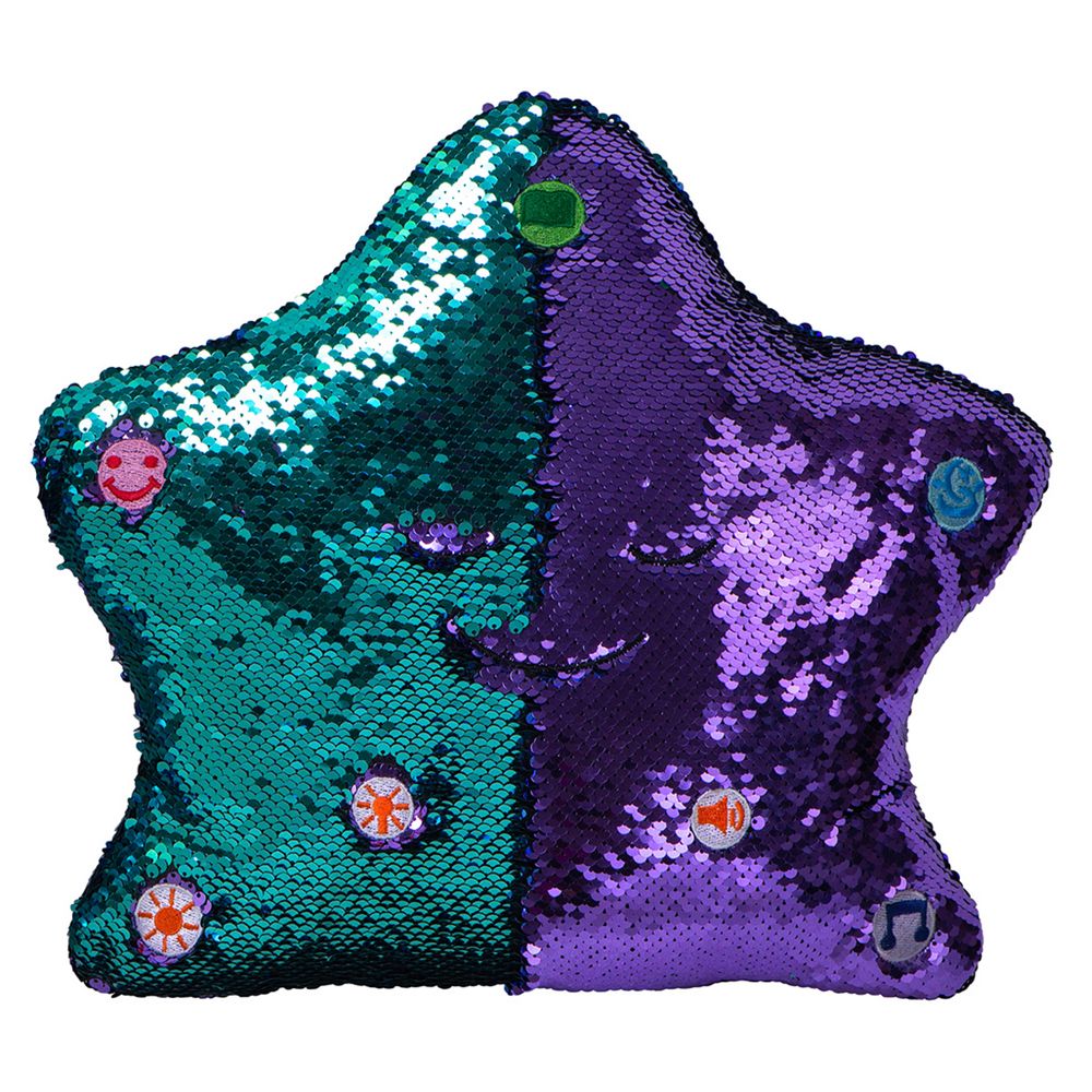 Turquoise store sequin pillow