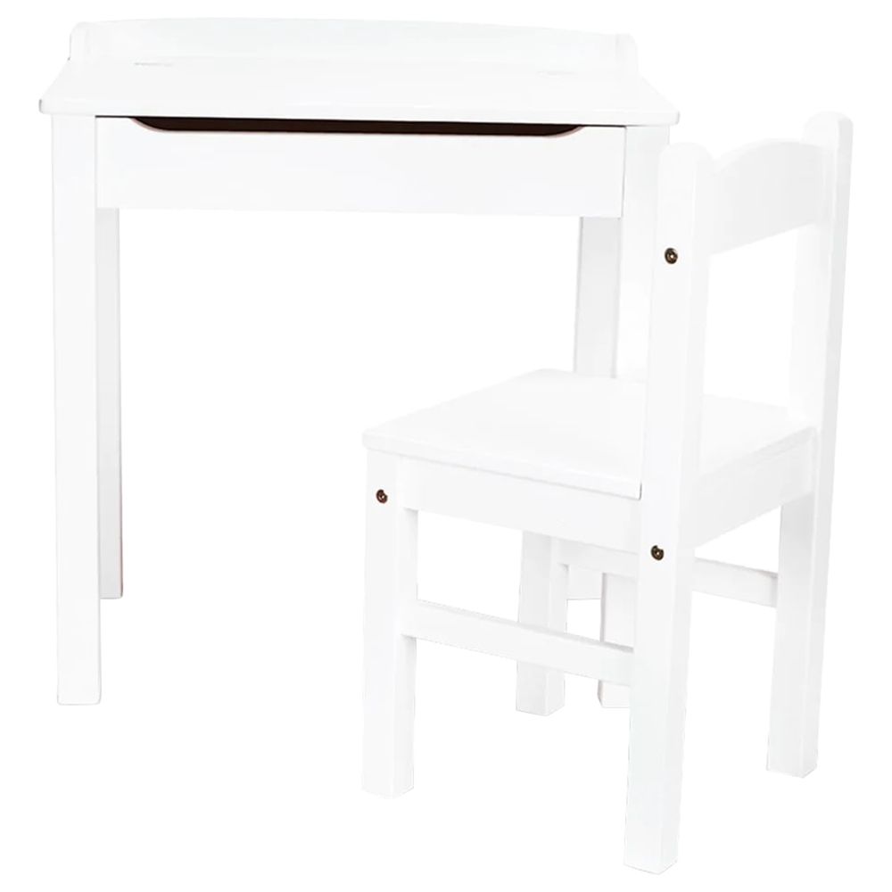 Arches Floating Wall Desk & Chair - White