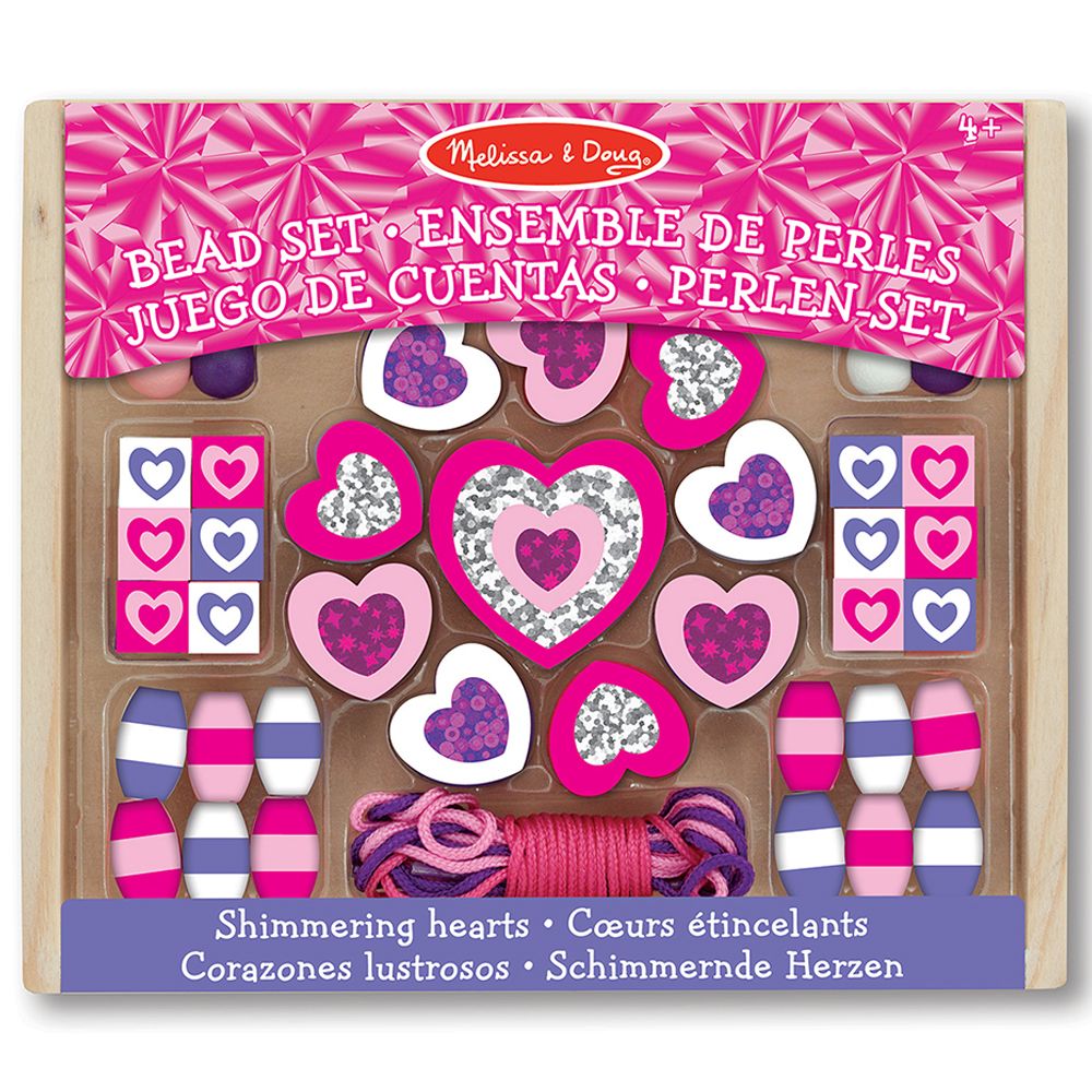 Melissa and doug hot sale heart bead set