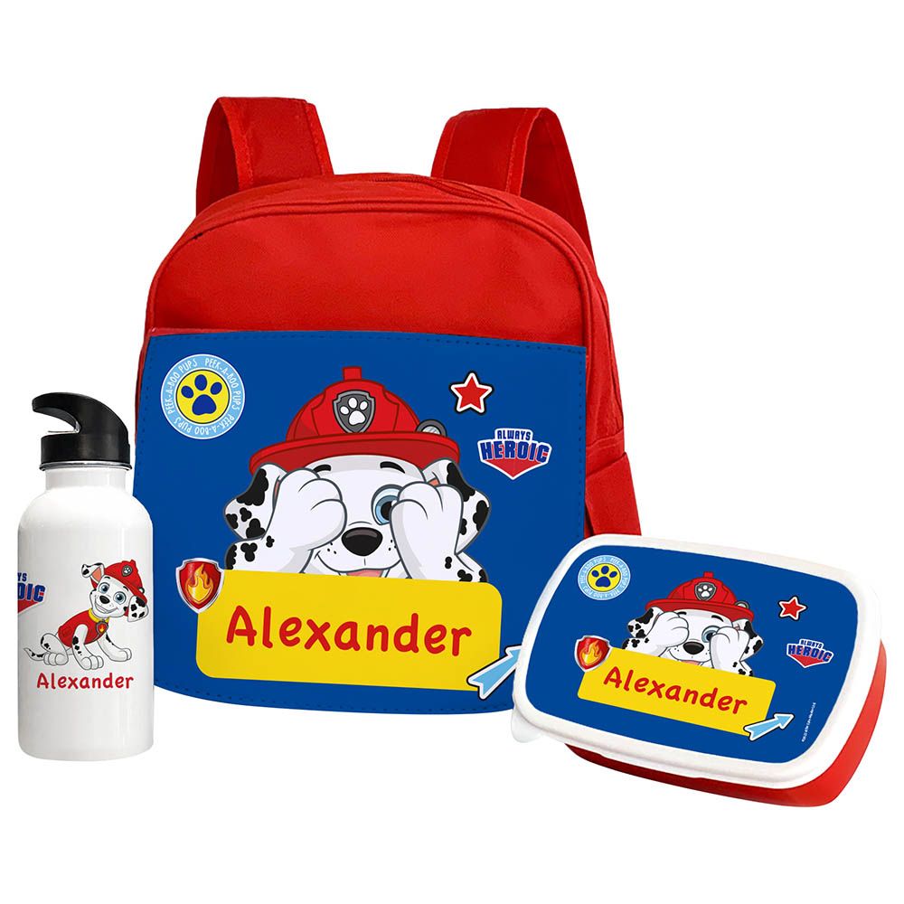 Paw patrol backpack and lunchbox set hot sale