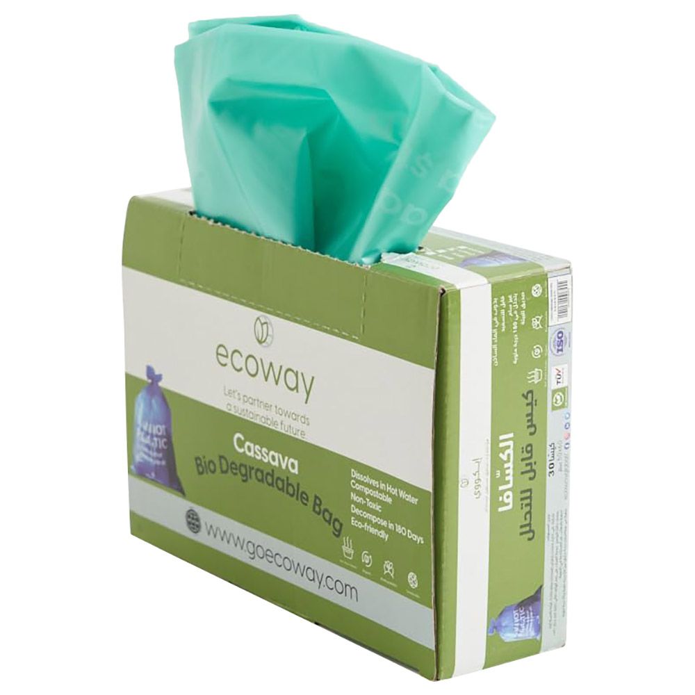 Ecoway - Disposable Garbage Bag - 50pcs - 40 X 50 cm - Blue