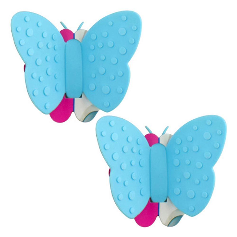 Butterfly Teal Pot Holders 2 