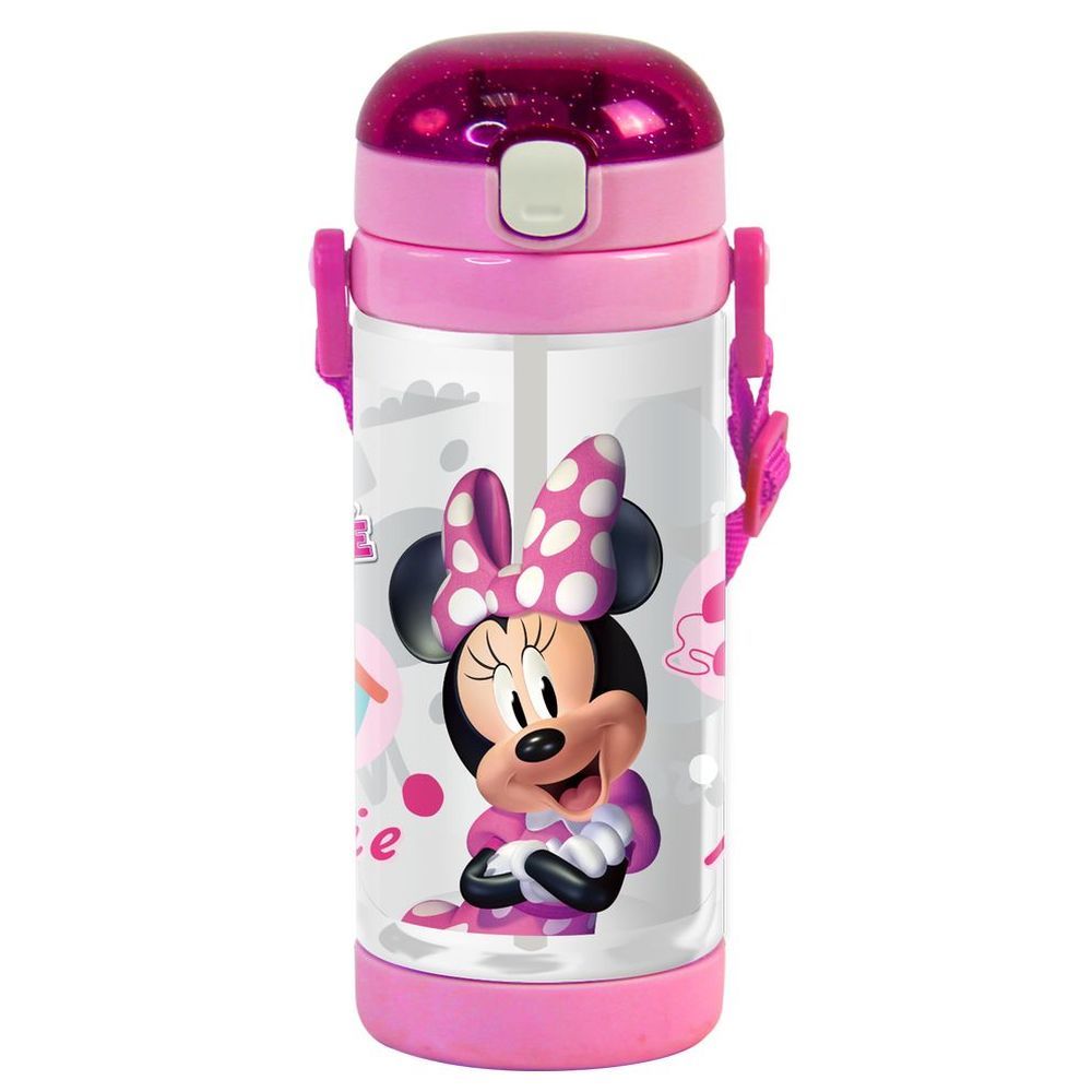 Minnie Mouse Stainless Steel Water Bottle with Clip