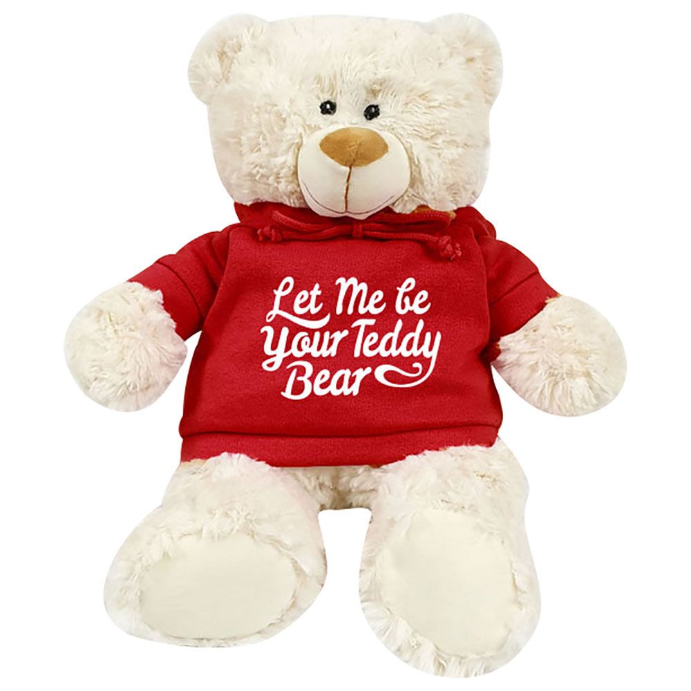 Caravaan Supersoft Cuddly Teddy Bear W Red Hoodie Buy at