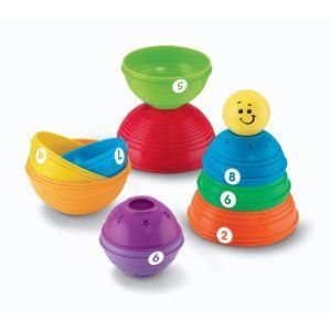 Fisher price stack and cheap roll cups