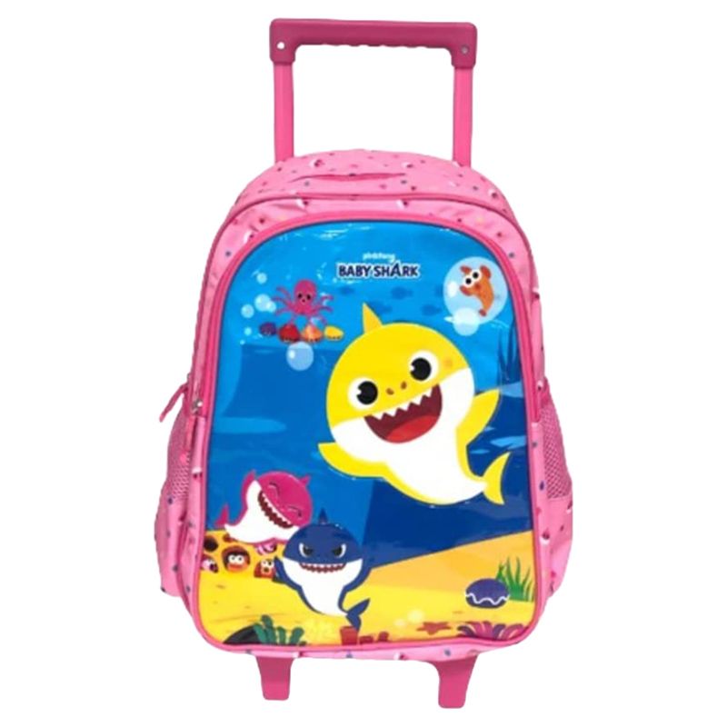 Pink baby 2024 shark backpack