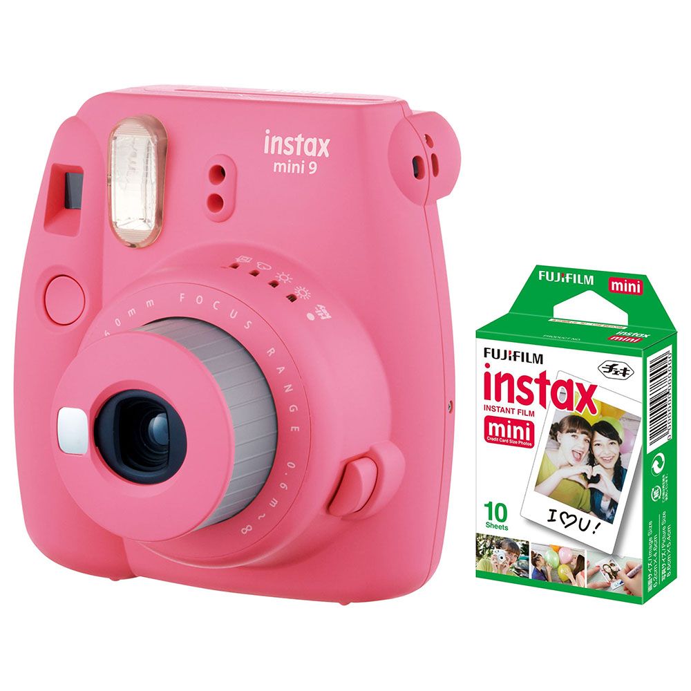 Buy Fujifilm Instax Mini 9 Instant Camera, Flamingo Pink Online at  desertcartOMAN
