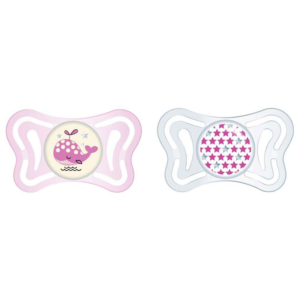 PhysioForma Soft Silicone Pacifier - Pink 0-6m (2pc)