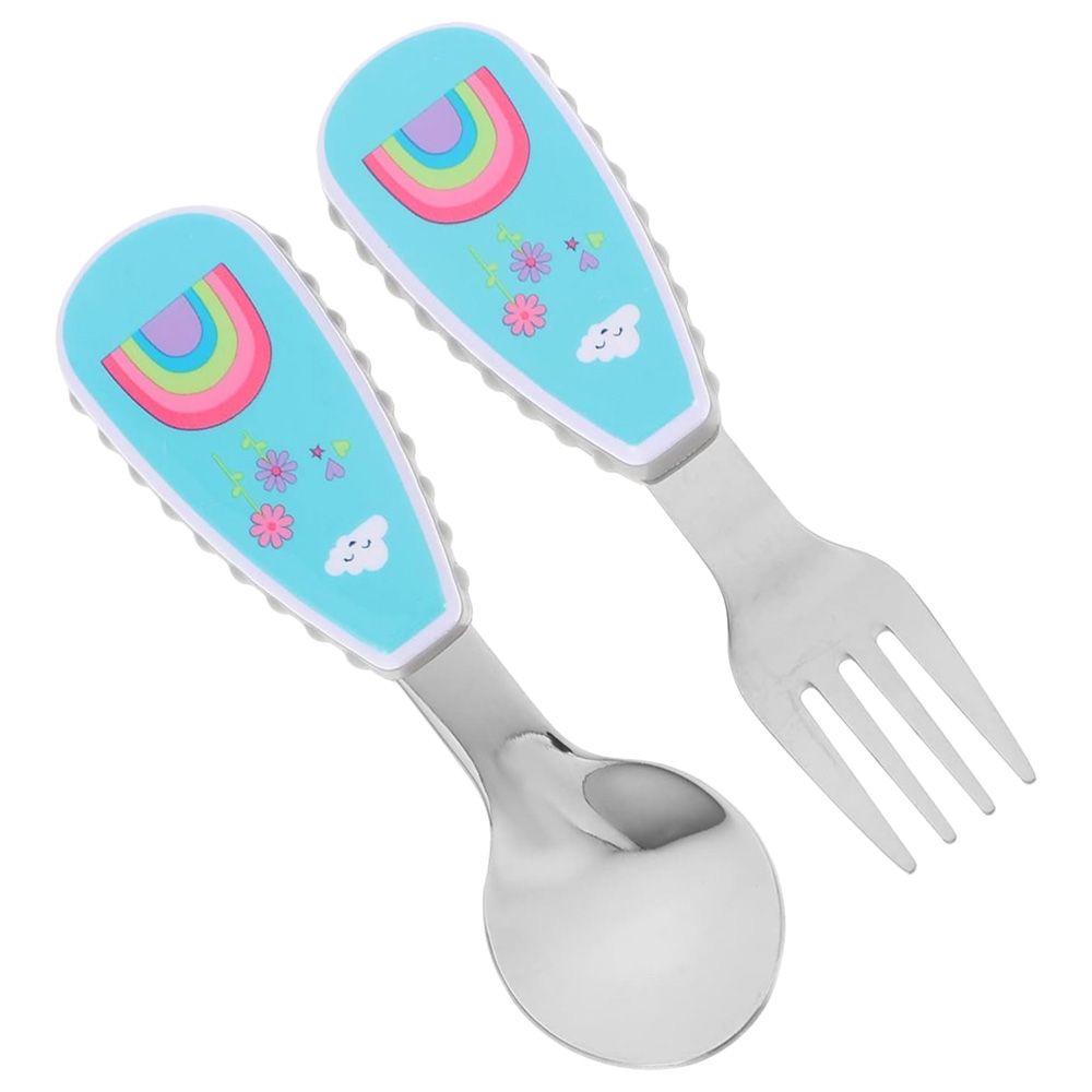 melii Travel Utensils for Babies & Children (Blue & Purple