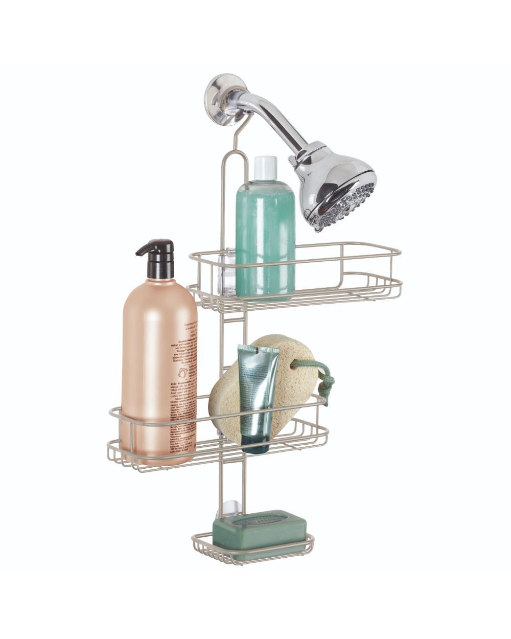 Interdesign Linea Adjustable Shower Caddy Silver