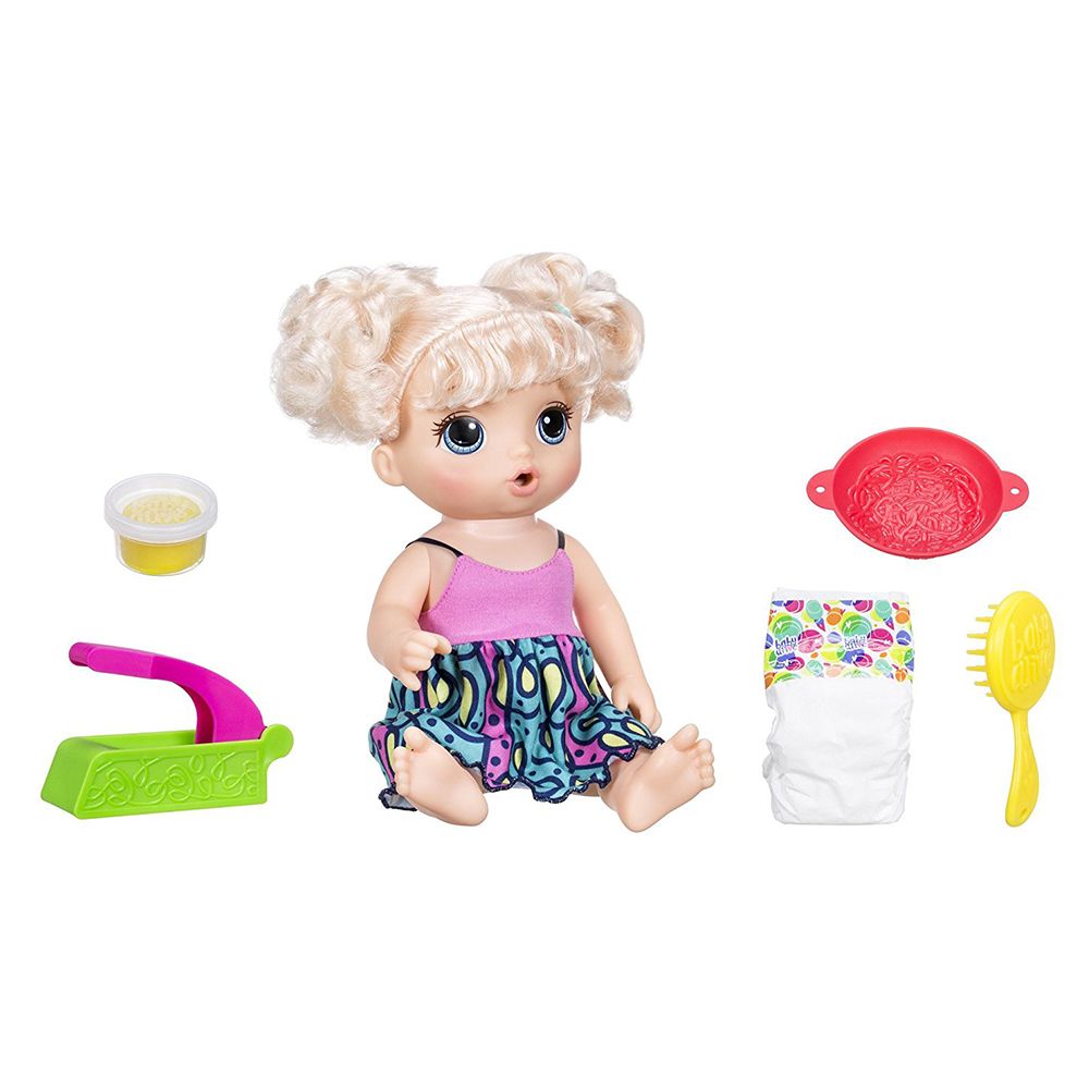 Baby alive deals snackin treats baby