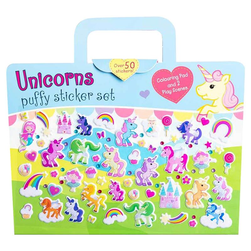 Unicorns Puffy Sticker Set Activity Pack