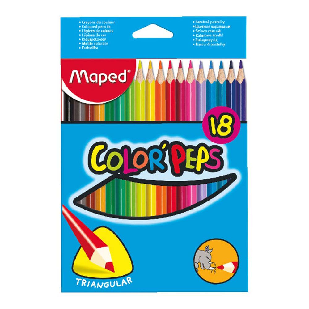 Maped Triangular Colored Pencils 24-Color Set