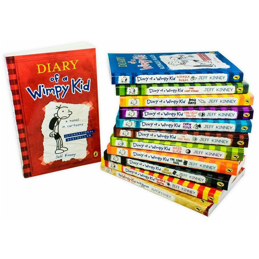Diary of A Wimpy Kid 12 Books Children Collection Paperback