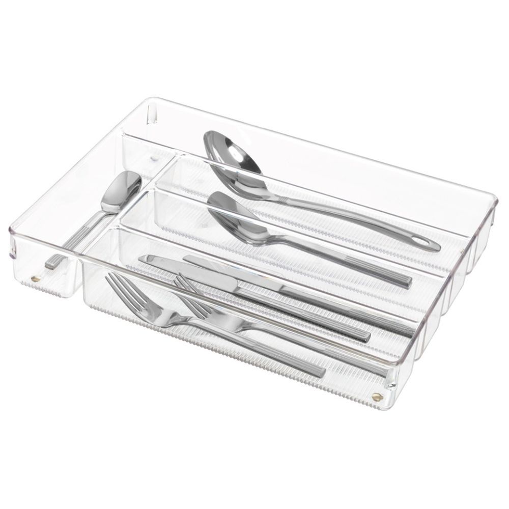 Interdesign Clear Linus Cutlery Tray