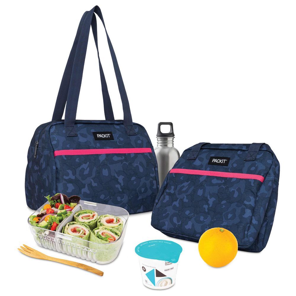 Packit Freezable Lunch Box, Midnight, Black