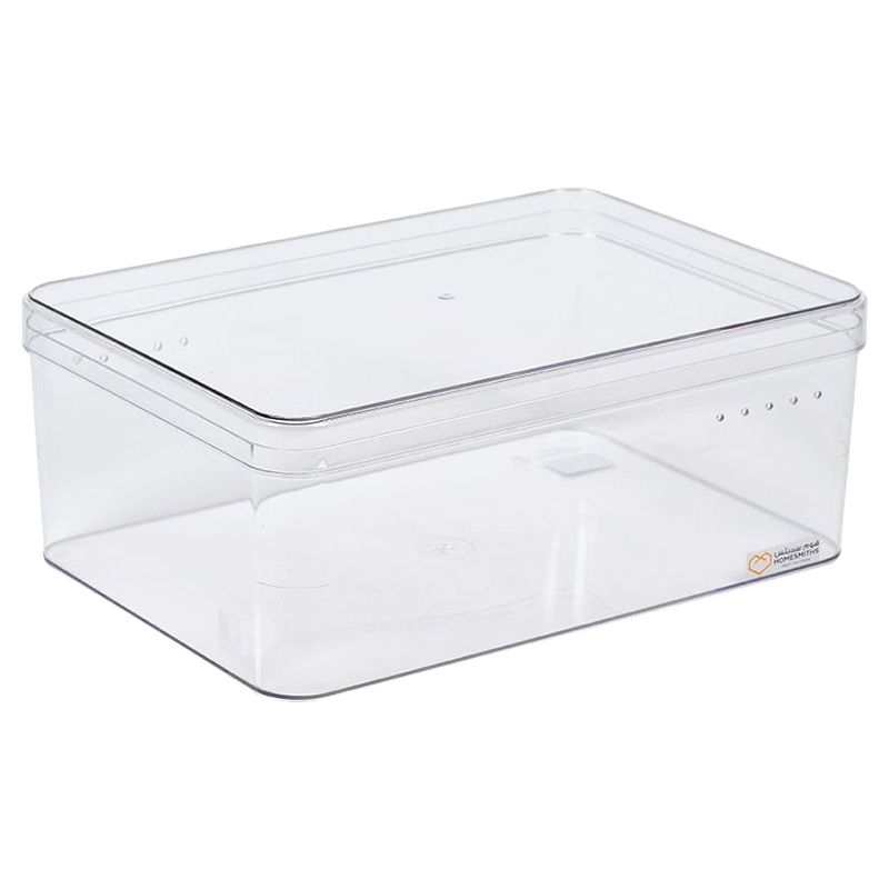 Clear Plastic Hinged Food Container 9 x 9 x 2.4 Inch Clear Take out Co