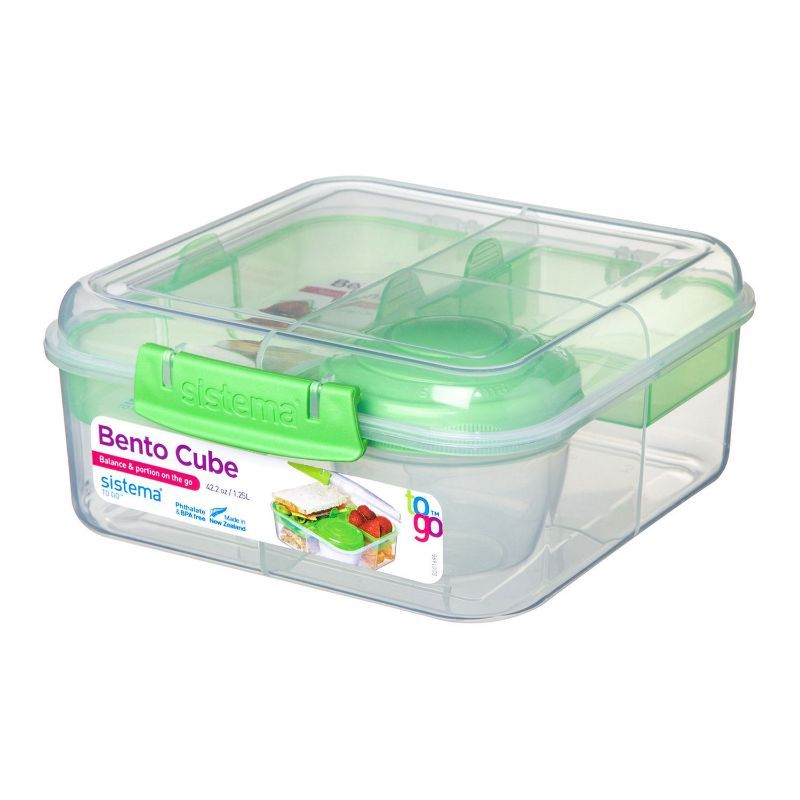 1.65L Bento Cube with Yogurt Pot