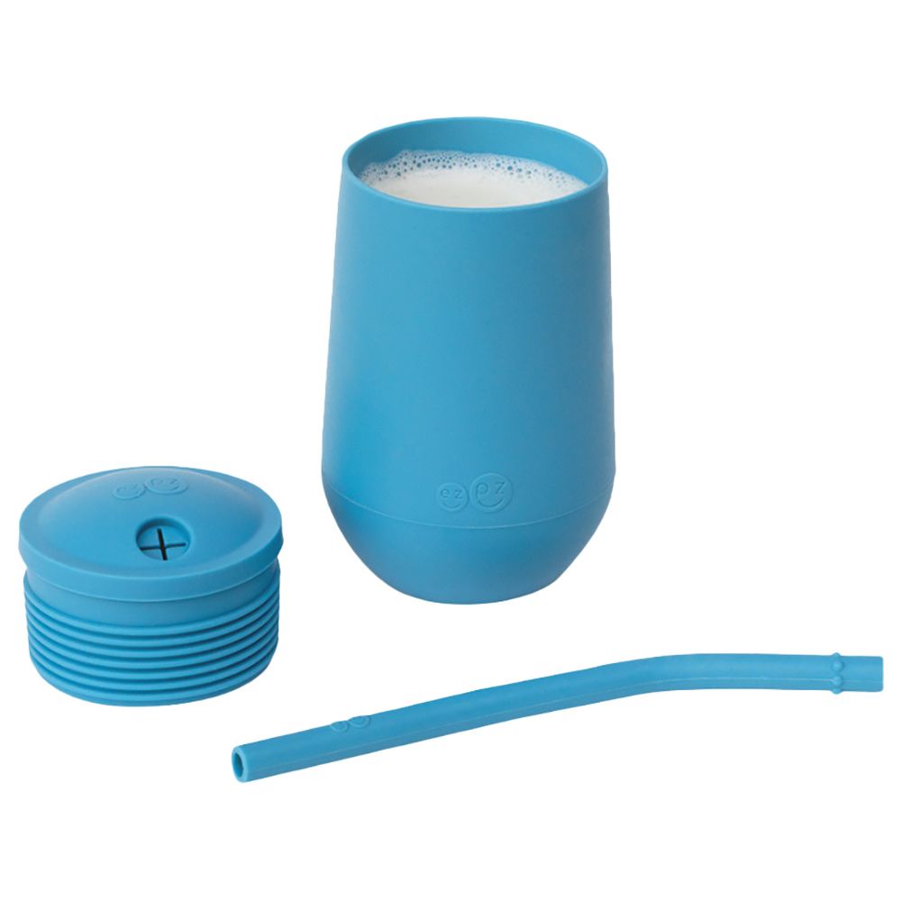 ezpz Happy Cup + Straw System - Blue