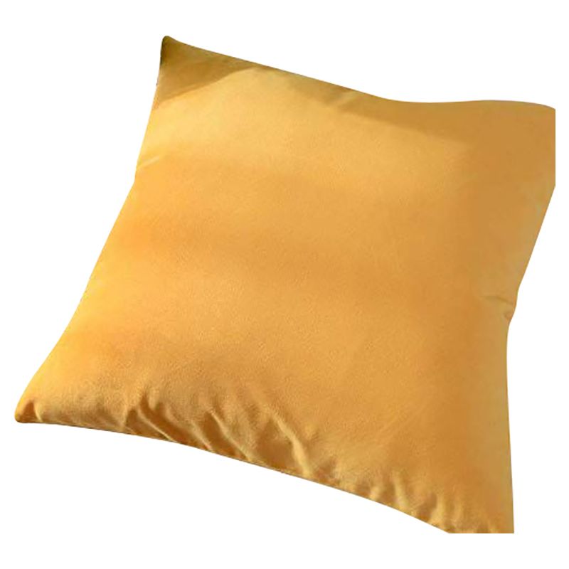 Yellow velvet hot sale pillow cover