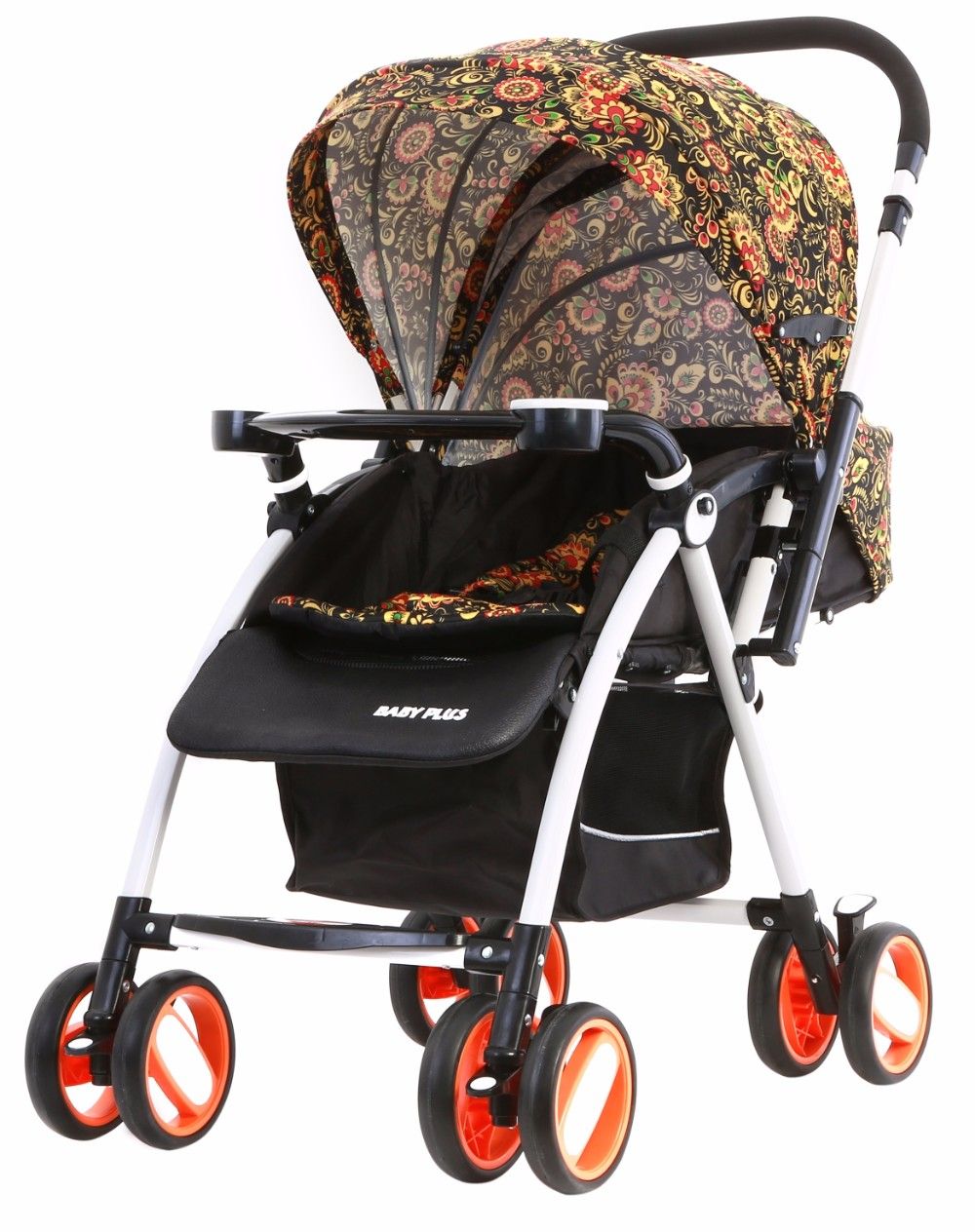 Orange baby outlet stroller