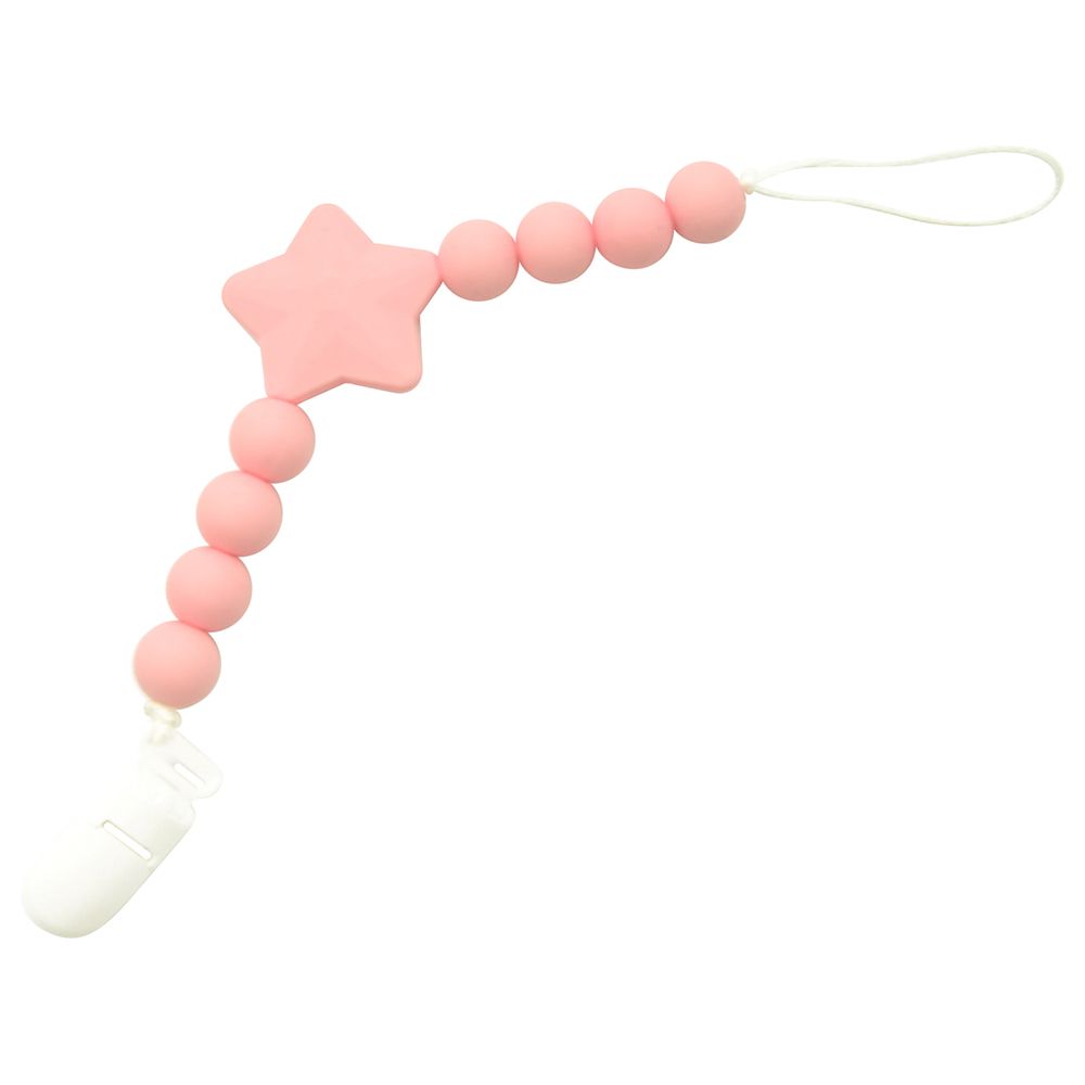 Luqu - Silicone Pacifier Beads - Pink