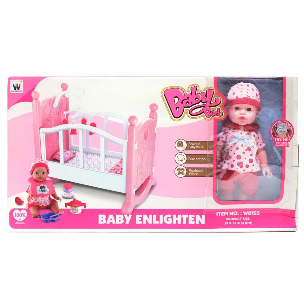 Baby doll outlet cot set