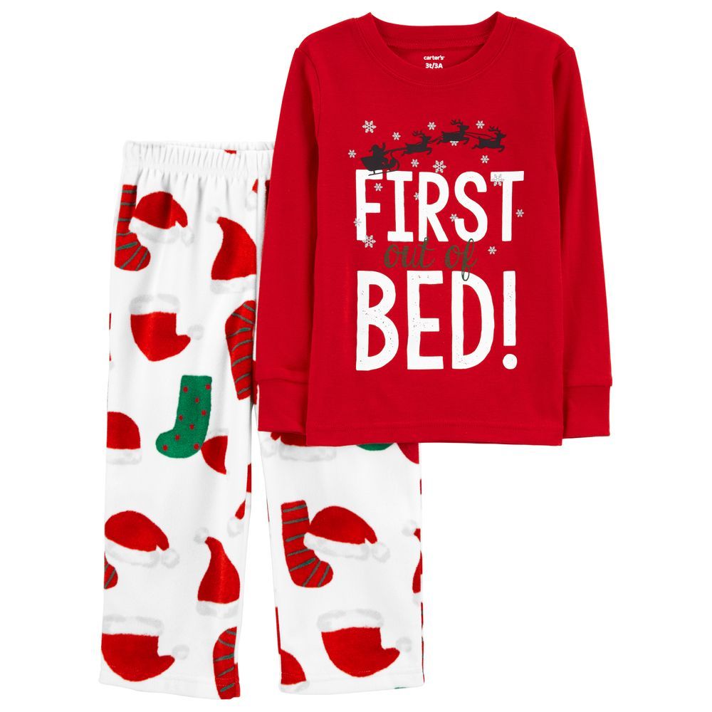 Carters fleece cheap christmas pajamas