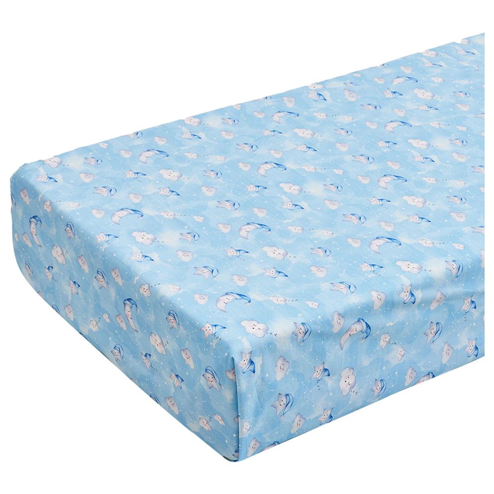 Crib cheap sheets blue