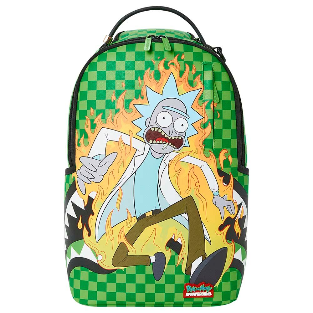 Sprayground Fire Rick Sharkmouth Backpack 18 Inch