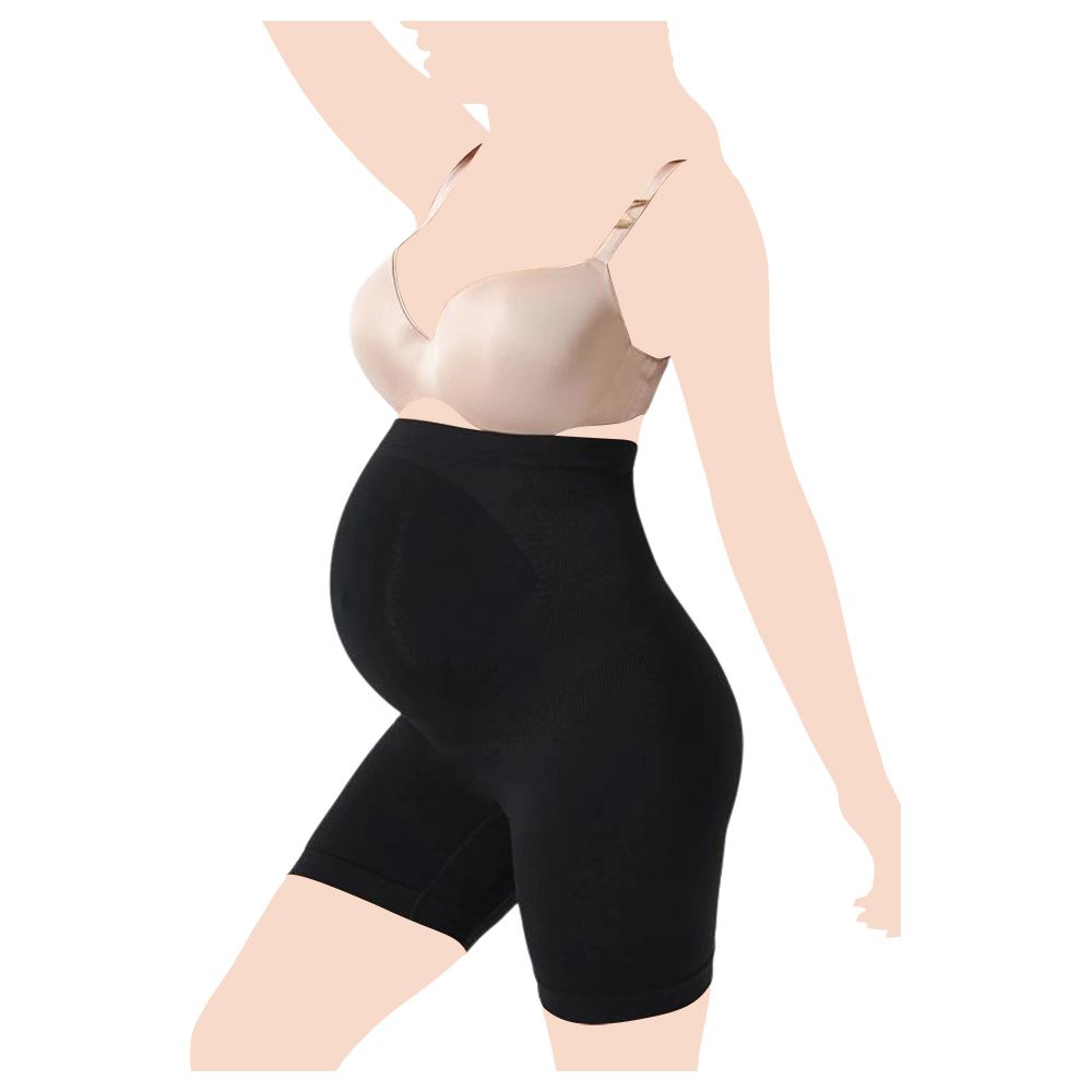 Mamalicious Maternity over the bump shapewear shorts in light